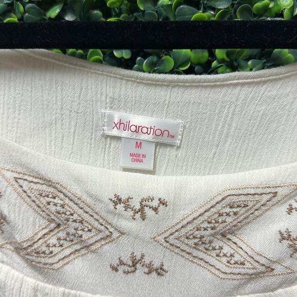 Xhilaration  White bohemian embroidered dress - Picture 3 of 9